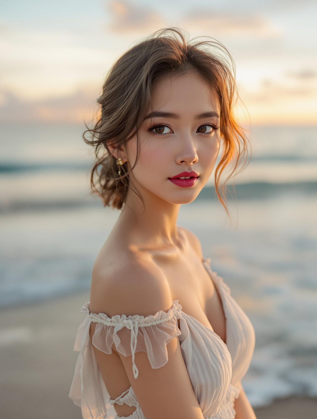 海边倩影 - 夏日海滩写真 - 大图预览